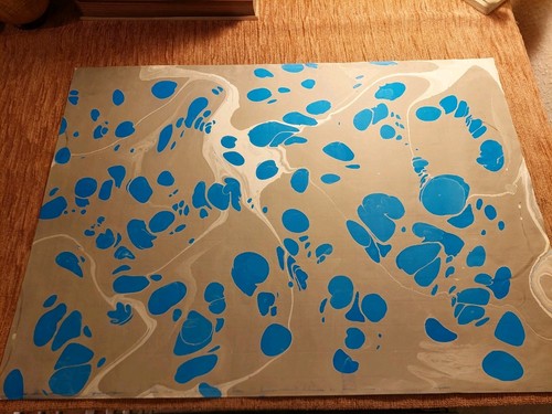 Schönes hand marmorpapier - schönes,
