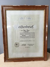 Prachtvoller MEISTERBRIEF 1930