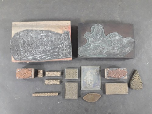 Konvolut alter druckplatten - alter,