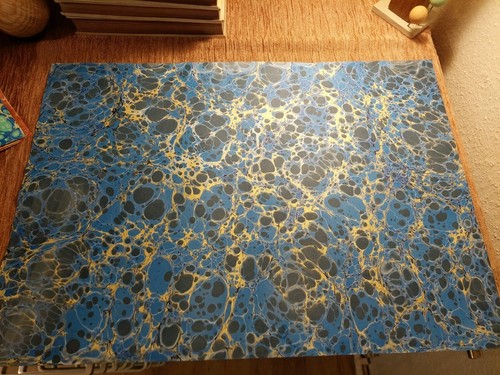 Schönes hand marmorpapier - schönes,