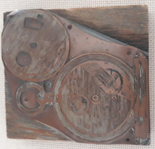 Druckplatte Kupfer auf Holz