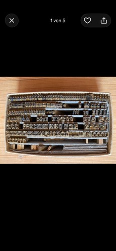 Metall lettern drucktypen set - metall-lettern,