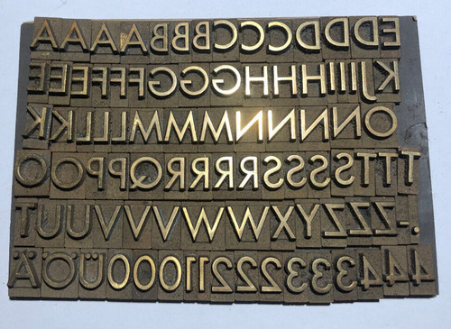 Prägeschrift mm - 12,