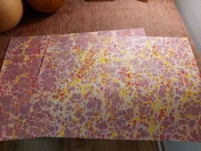 2 x Schönes HAND MARMORPAPIER
