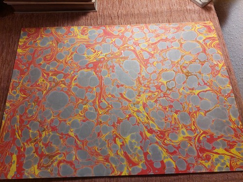 Schönes hand marmorpapier 449 - marmorpapier,