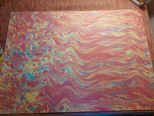 Schönes hand marmorpapier - schönes,