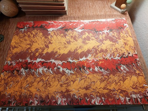 Schönes hand marmorpapier - schönes,