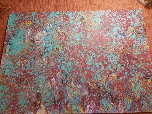 Schönes hand marmorpapier - schönes,