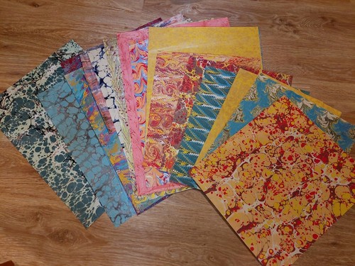 Bögen hand marmorpapier - hand,