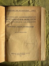 BUCHBINDERARBEITEN OHNE
