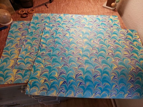 Schönes hand marmorpapier - 3,